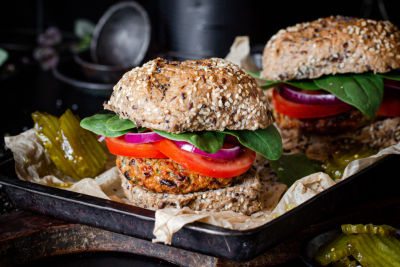 Veg-Packed Chickpea Burgers Recipe